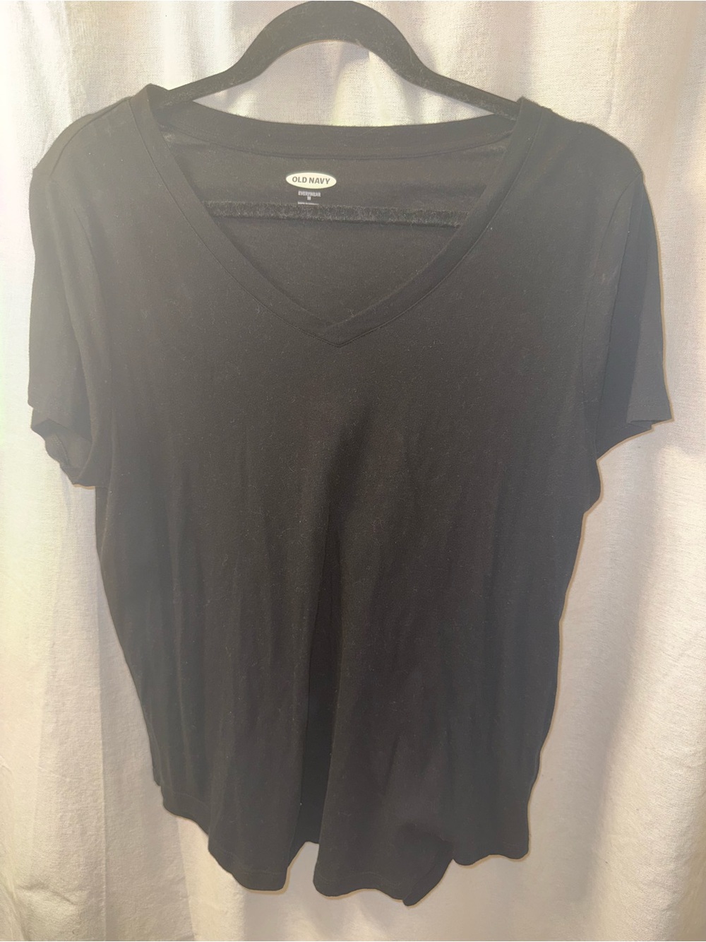 Old Navy Black V-Neck Short Sleeve Tee